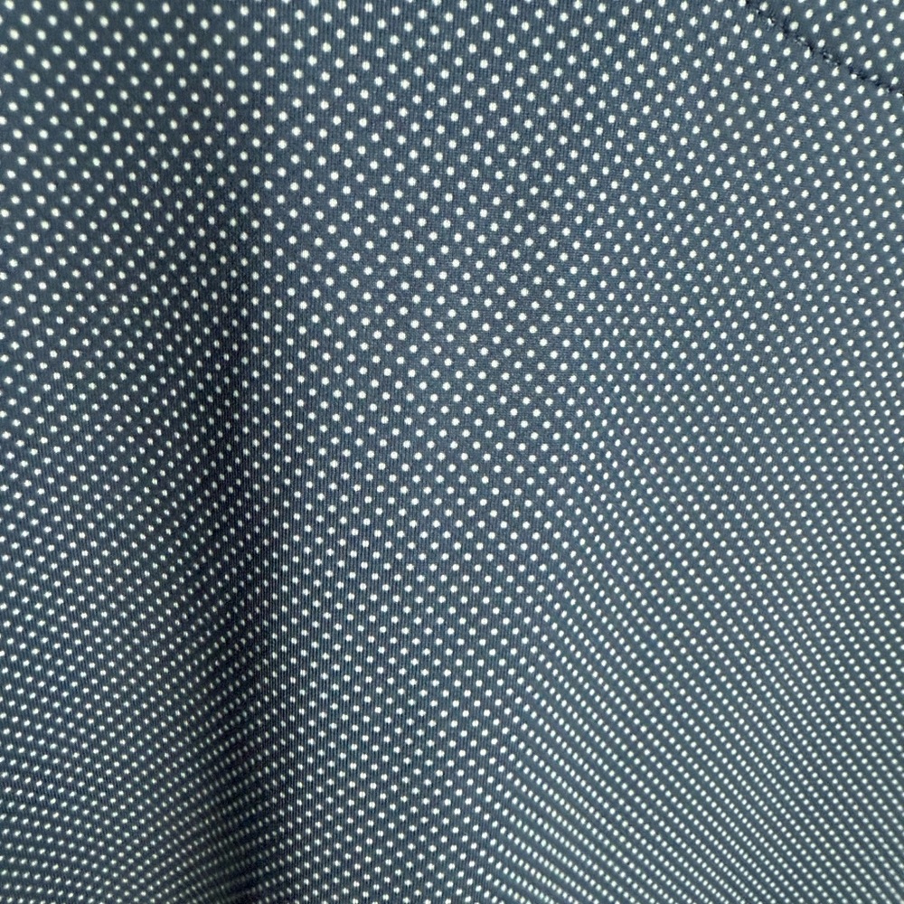 Peter Millar Summer Comfort Gold Standard Navy Dotted Polo Shirt Men’s XL - Picture 4 of 7